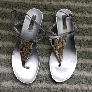 Silver Simply Vera wedge Sandal